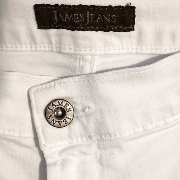 James Jeans High Class Cigarette Jeans Frost White Slim Fit‎ Womens Size 31 - Picture 7 of 11